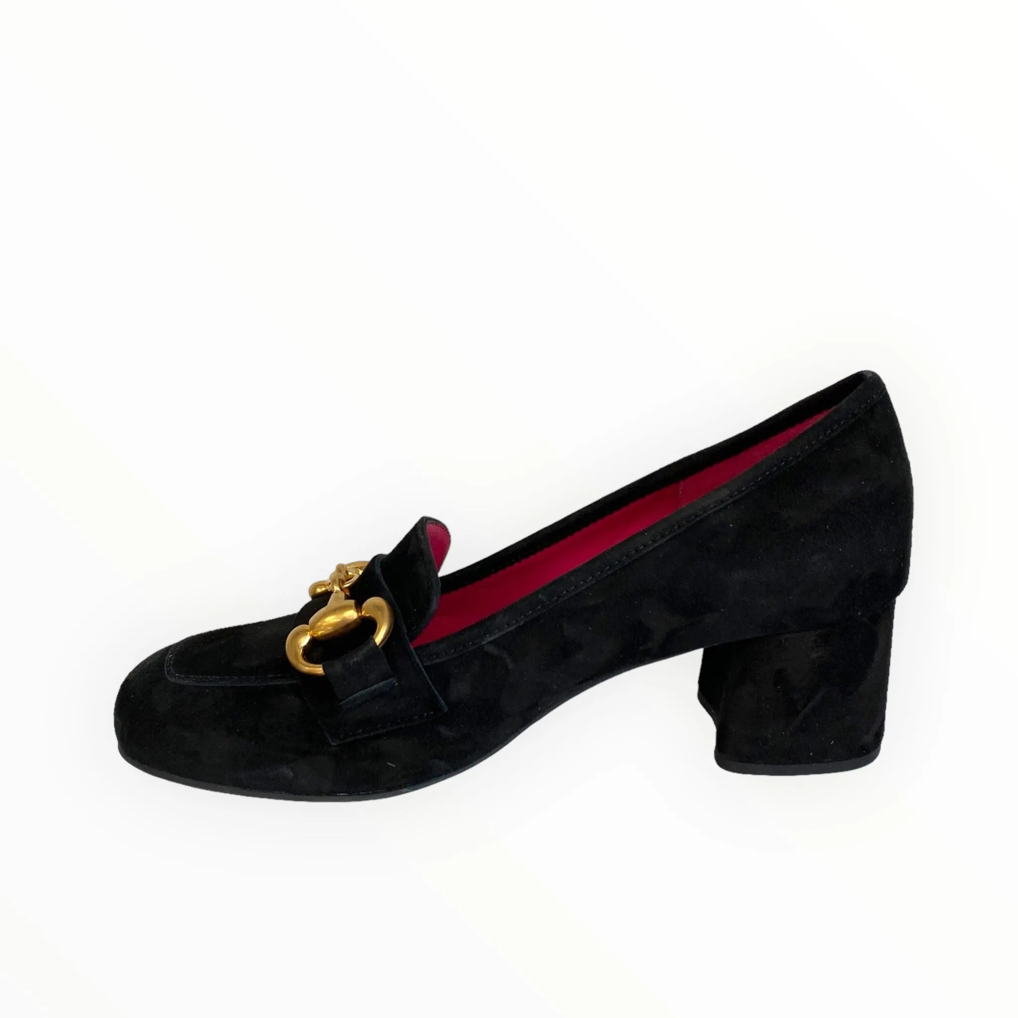 Le Babe Black Suede Shoe