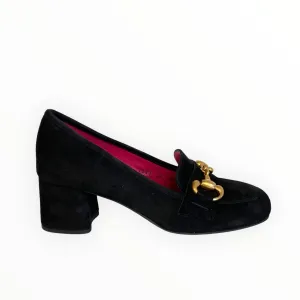 Le Babe Black Suede Shoe