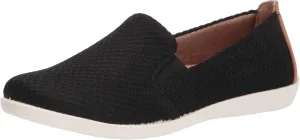 Life Stride Womens Next Level Slip-On Sneaker, Black, 7.5 US