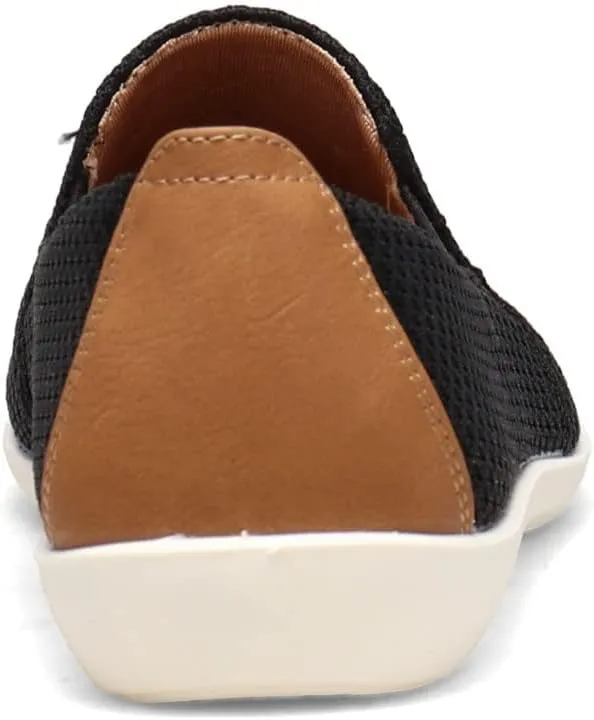 Life Stride Womens Next Level Slip-On Sneaker, Black, 7.5 US