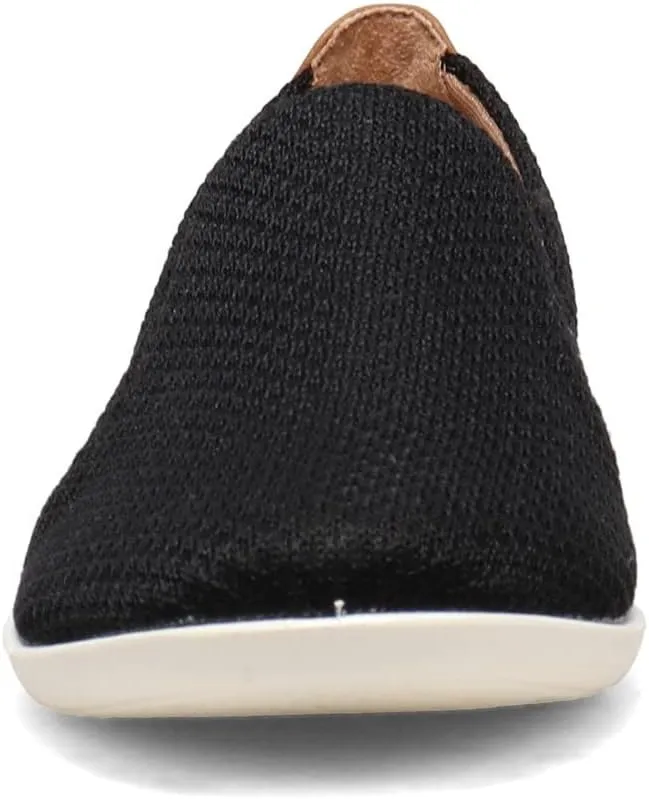 Life Stride Womens Next Level Slip-On Sneaker, Black, 7.5 US
