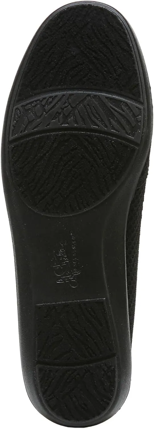 LifeStride Womens Next Level Slip-On Sneaker, Black/Tan, 8.5 Wide US