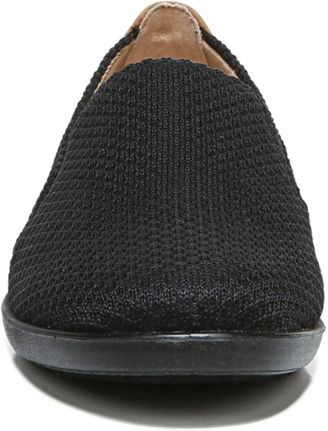 LifeStride Womens Next Level Slip-On Sneaker, Black/Tan, 8.5 Wide US