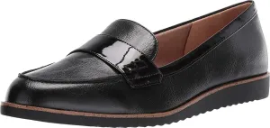 LifeStride Womens Zee Loafer, Black, 7.5 US