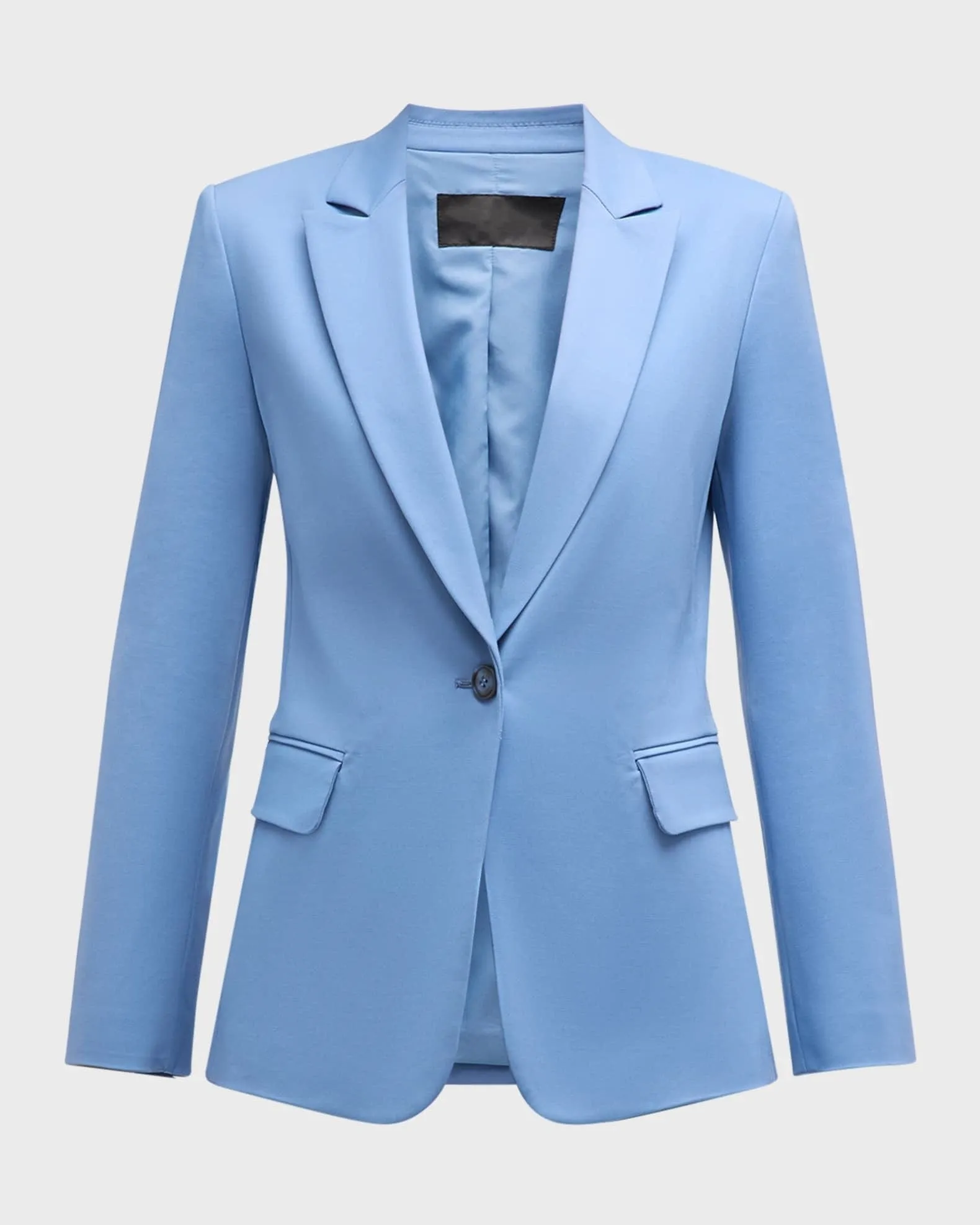 Light Blue 2 Piece Single Buttons Notch Lapel Women Suit (Blazer Pants)