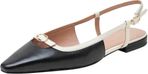 Linea Paolo - Cassidy - Womens Leather Posted Slingback Flats