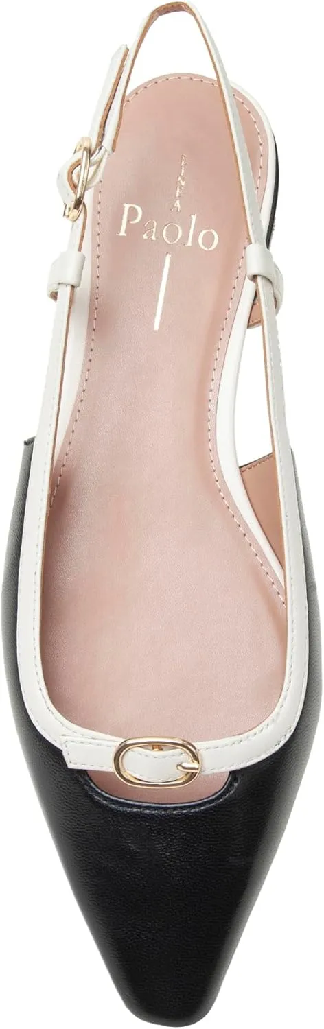 Linea Paolo - Cassidy - Womens Leather Posted Slingback Flats