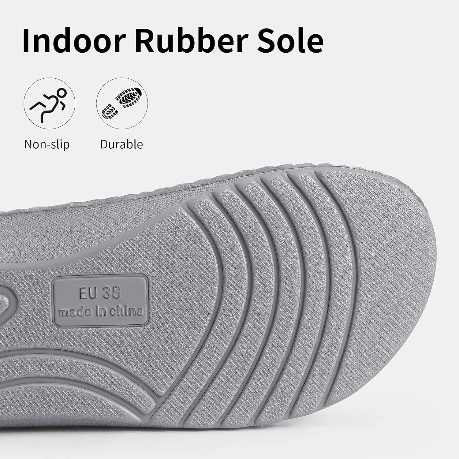 Litfun Orthopedic House Slippers for Women Adjustable Arch Support Indoor Slippers Open Toe Corduroy Bedroom Shoe