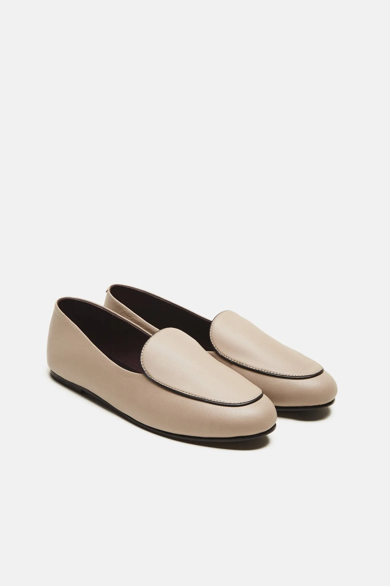 Liza Loafer - Taupe Smooth Calf