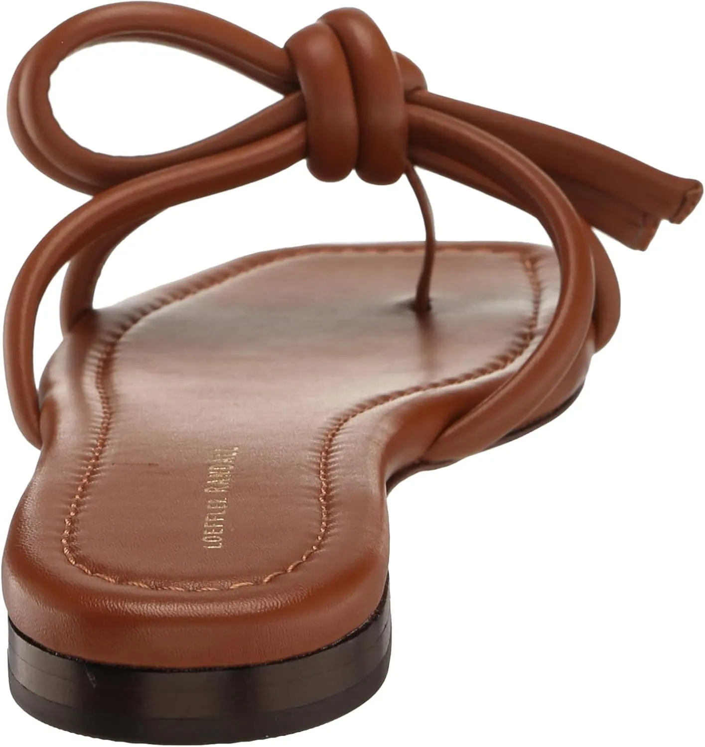 Loeffler Randall Women's Hadley Leather Bow Flat Sandals