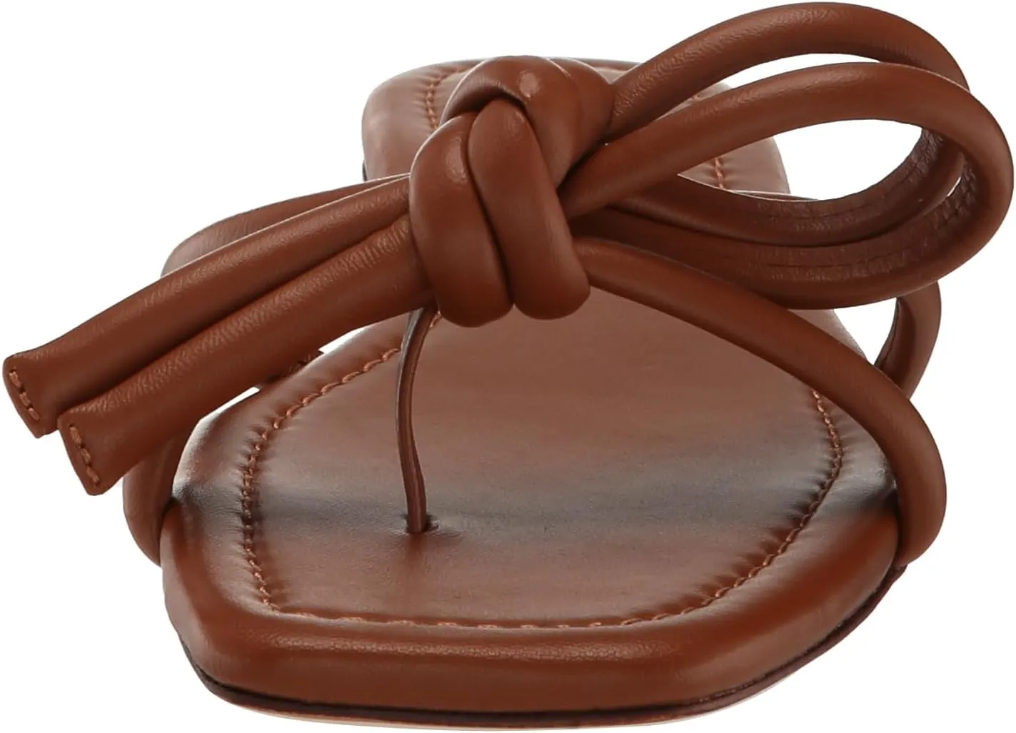 Loeffler Randall Women's Hadley Leather Bow Flat Sandals