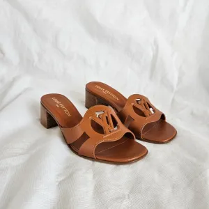Louis Vuitton Brown Leather Isola Mule,38
