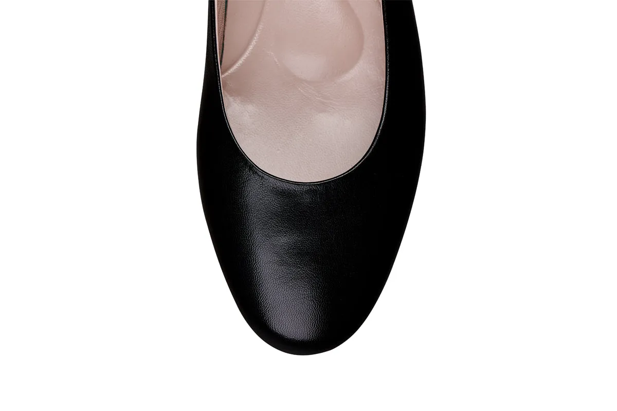 Louise M Classic Flat - Black