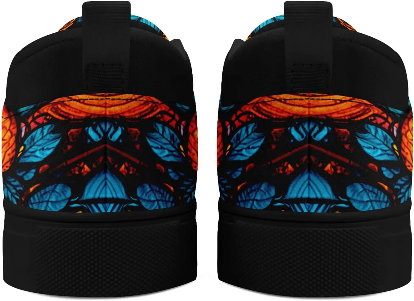Low-top Slip-On Sneakers for Men, Women's Comfortable Flat Canvas Shoes Casual Loafers with Graffiti Style Design
