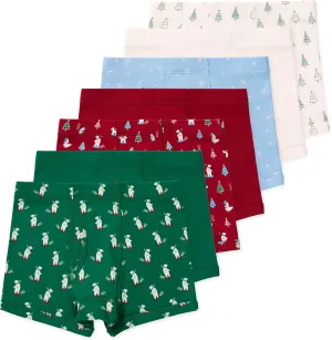 Lucky & Me | Nolan Boy Boxer Brief Underwear | 100% Organic Cotton | 7-Pack