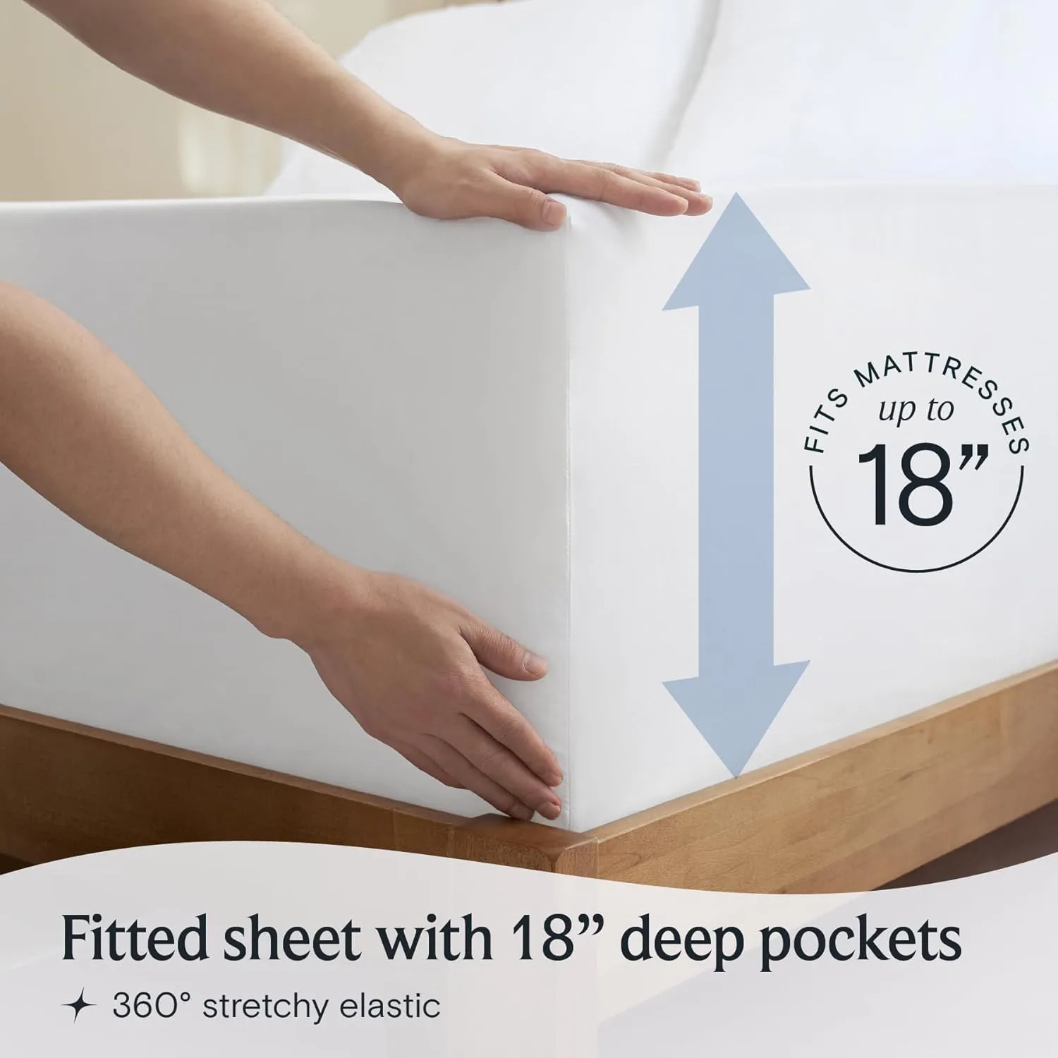 LuxClub 3 PC Sheet Bed Sheets Deep Pockets 18" Eco Friendly Wrinkle Free Kids Fitted Sheets Machine Washable Hotel Bedding Silky Soft - White Twin
