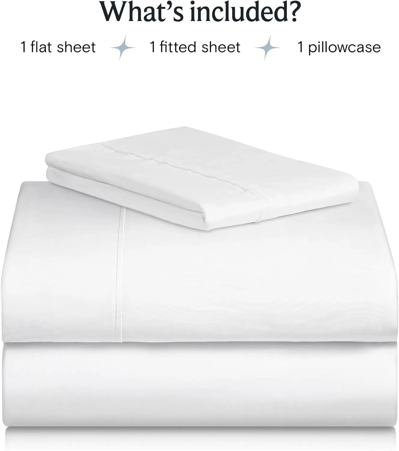 LuxClub 3 PC Sheet Bed Sheets Deep Pockets 18" Eco Friendly Wrinkle Free Kids Fitted Sheets Machine Washable Hotel Bedding Silky Soft - White Twin