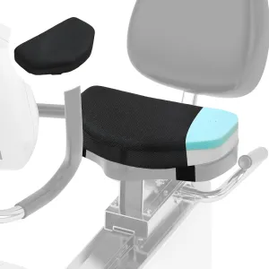 MABOZOO Exercise Bike Seat Cushion, Comfort Recumbent Bike Seat Cushion Stationary Pad with Washable Cover, Foam Rower Mat Pad for Rowing Machine, Bicycle