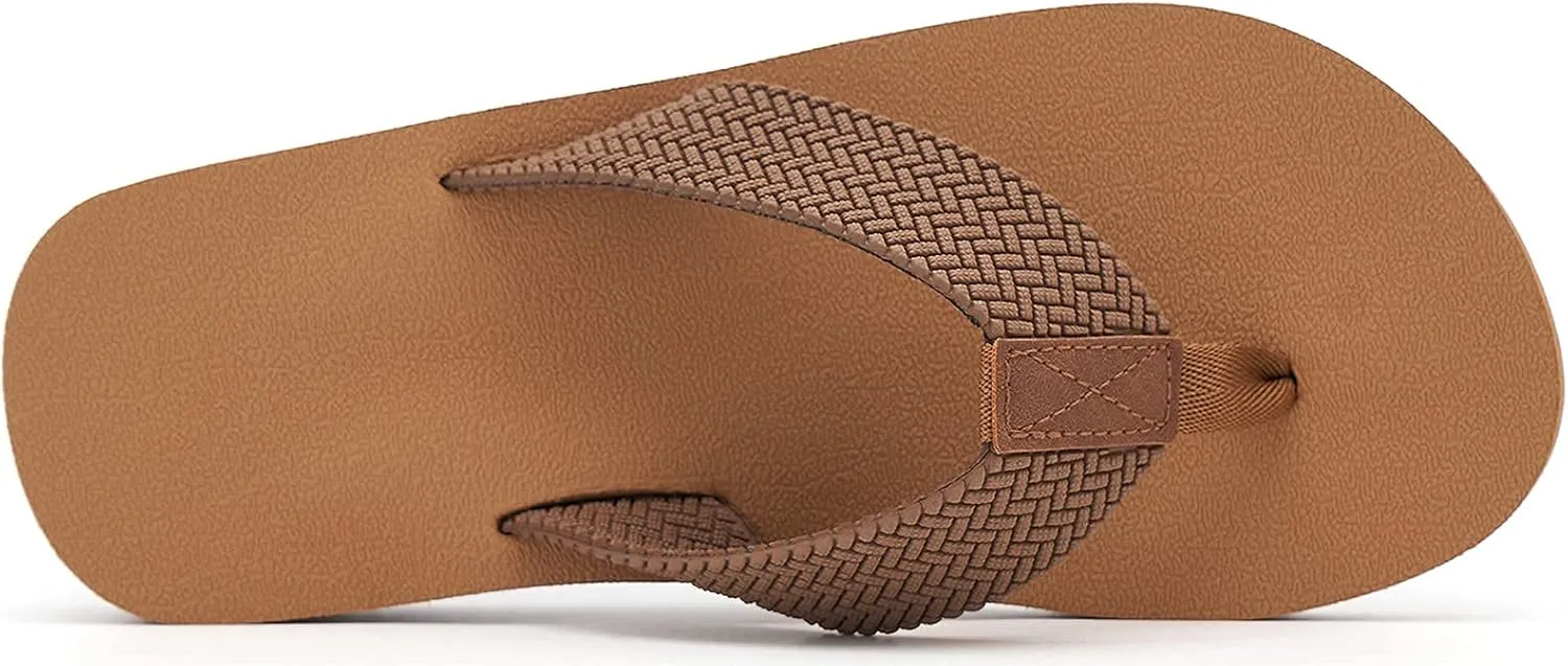 MAIITRIP Men's Soft Comfort Flip Flops(Size:7-15)