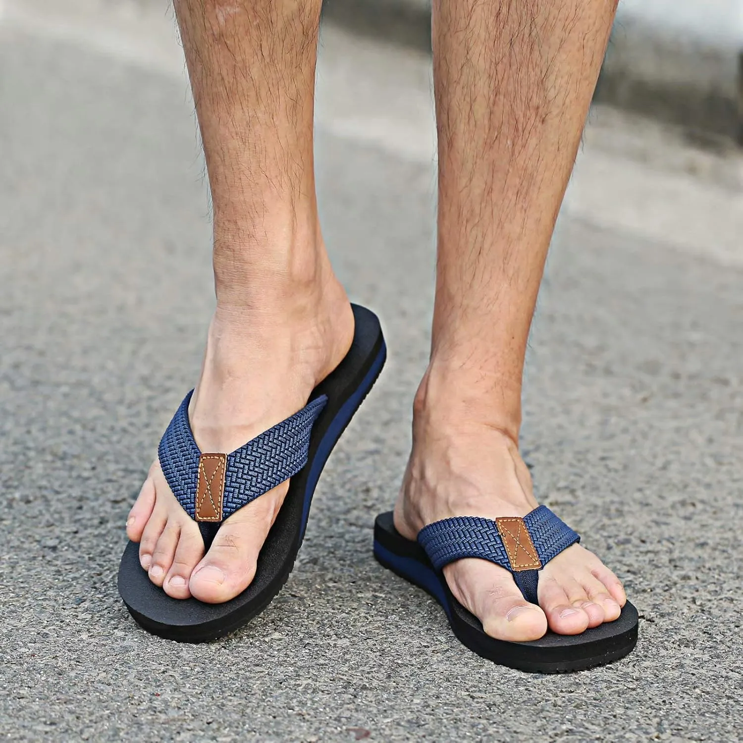 MAIITRIP Men's Soft Comfort Flip Flops(Size:7-15)