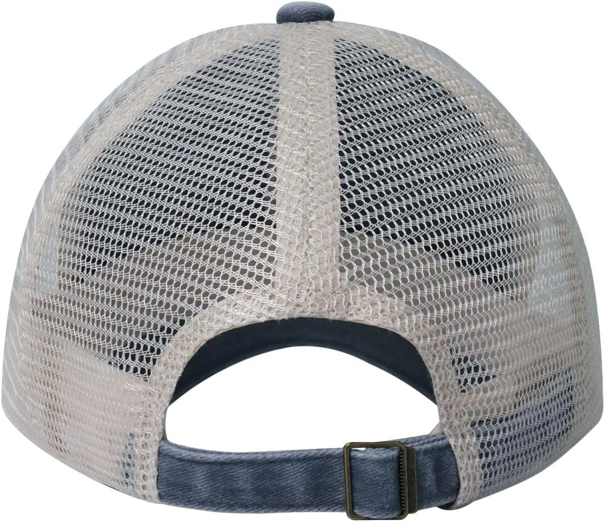 Men Women Denim Mesh Baseball Cap, African Grassland Animals Print Trucker Hat, Summer Breathable Outdoor Dad Hat