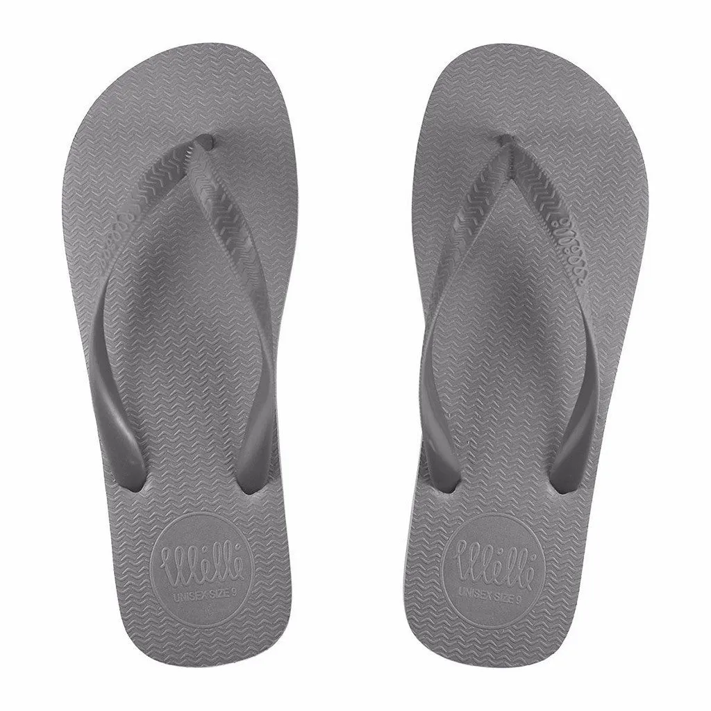 Men's Flip Flops Grey with Grey Strap