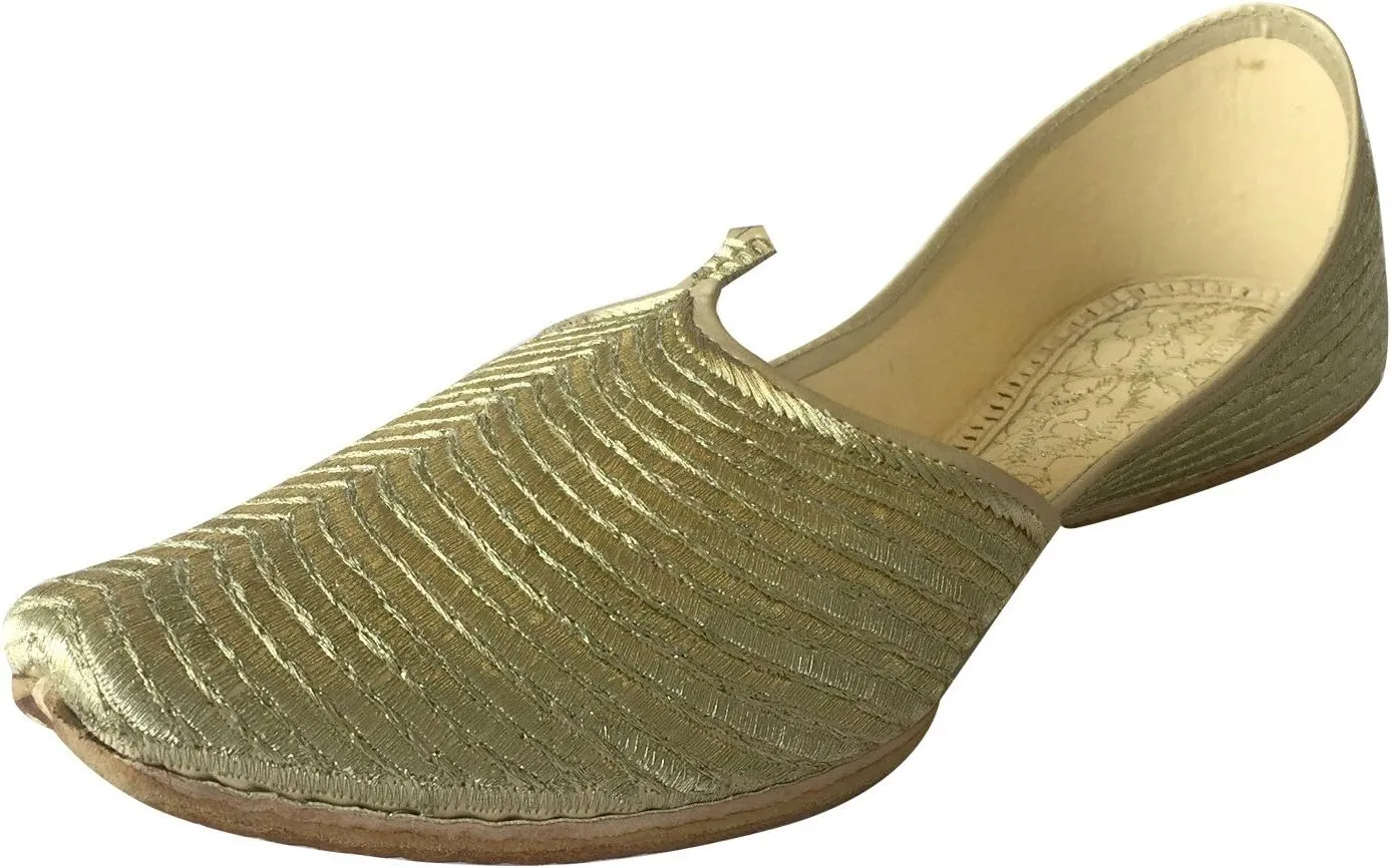 Men's Khussa Shoes Jutti Ethnic Sherwani Wedding Handmade Tribal Indian Shoes