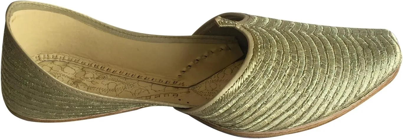 Men's Khussa Shoes Jutti Ethnic Sherwani Wedding Handmade Tribal Indian Shoes