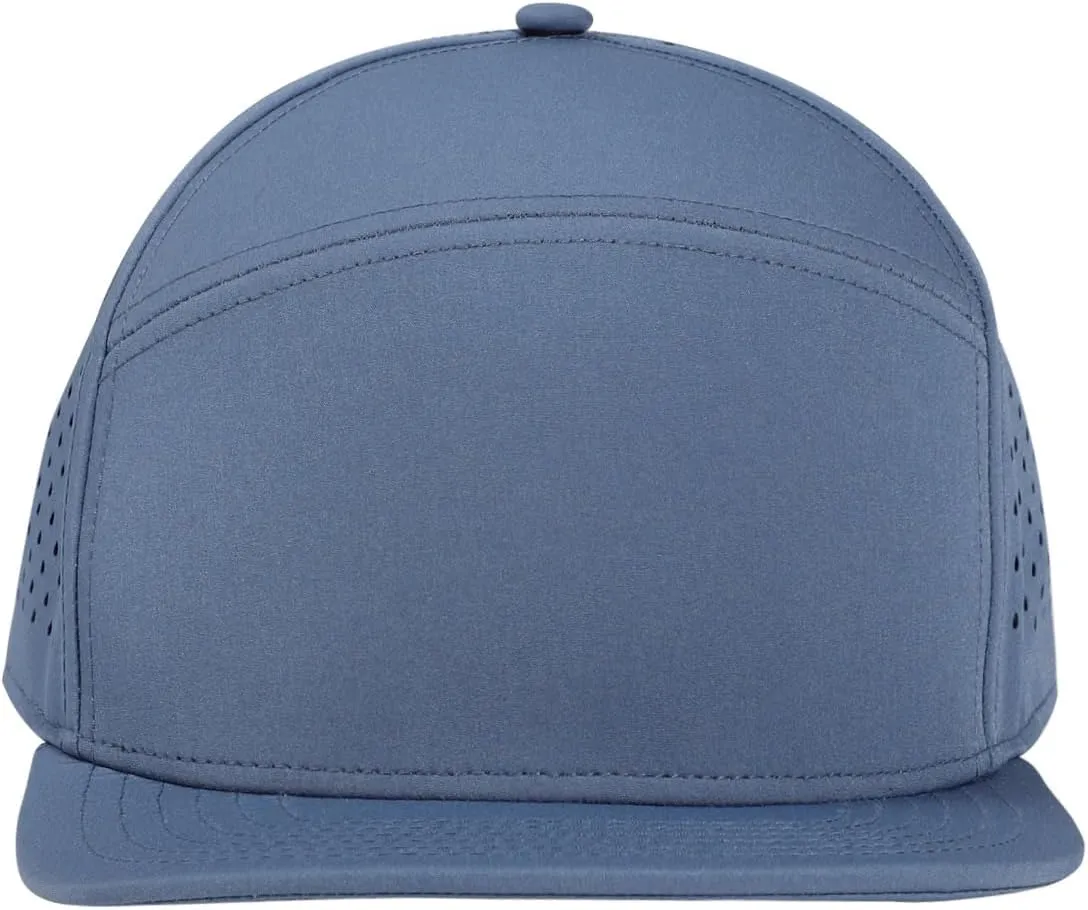 Men's Oversize XXL Flat Brim Baseball Cap Adjustable Performance Snapback Hat Laser Perforated Cap Plus Size for Big Head