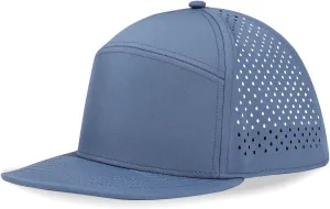 Men's Oversize XXL Flat Brim Baseball Cap Adjustable Performance Snapback Hat Laser Perforated Cap Plus Size for Big Head