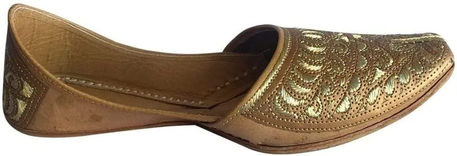 Mens Punjabi Jutti Sherwani Shoes Copper Cut Work Zari Khussa Shoes Ethnic Designer Footwear