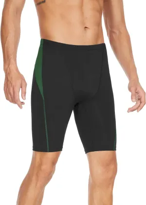 Men's Swim Jammers Competitive Athletic Swim Team Suit Training Endurance Racing Quick Dry Swimming Shorts UPF 50