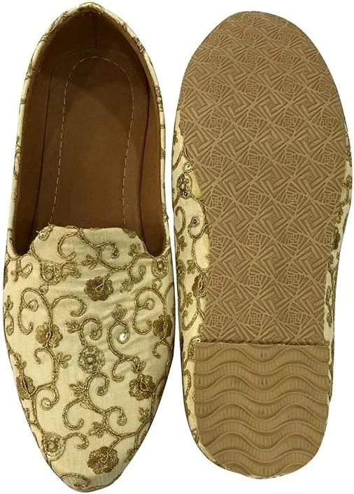 Men’s Traditional Punjabi Jutti Handmade Punjabi Khussa Shoes – Perfect for Kurta & Sherwani Men’s Designer Mojari Shoes