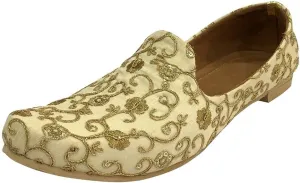 Men’s Traditional Punjabi Jutti Handmade Punjabi Khussa Shoes – Perfect for Kurta & Sherwani Men’s Designer Mojari Shoes