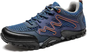 Mens Walking Boots Lightweight Walking Shoes Breathable Womens Hiking Shoes Non-Slip Outdoor Trekking Hiking Shoes