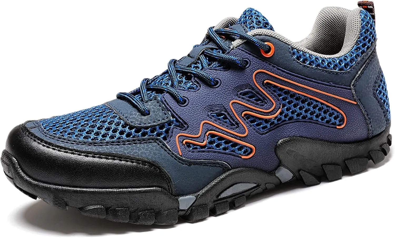 Mens Walking Boots Lightweight Walking Shoes Breathable Womens Hiking Shoes Non-Slip Outdoor Trekking Hiking Shoes