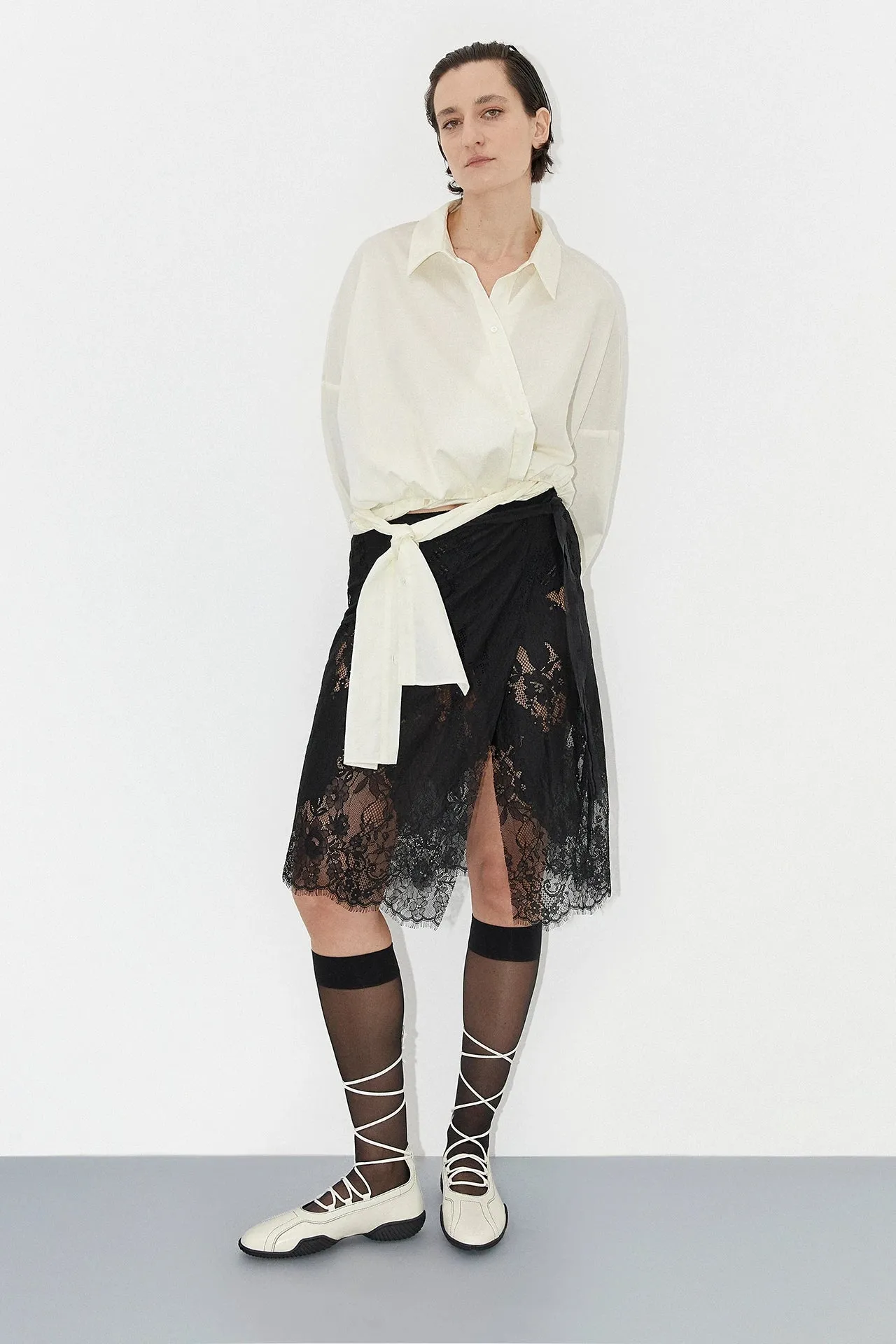 MIISTA AVERIE CREAM LACE BROGUES