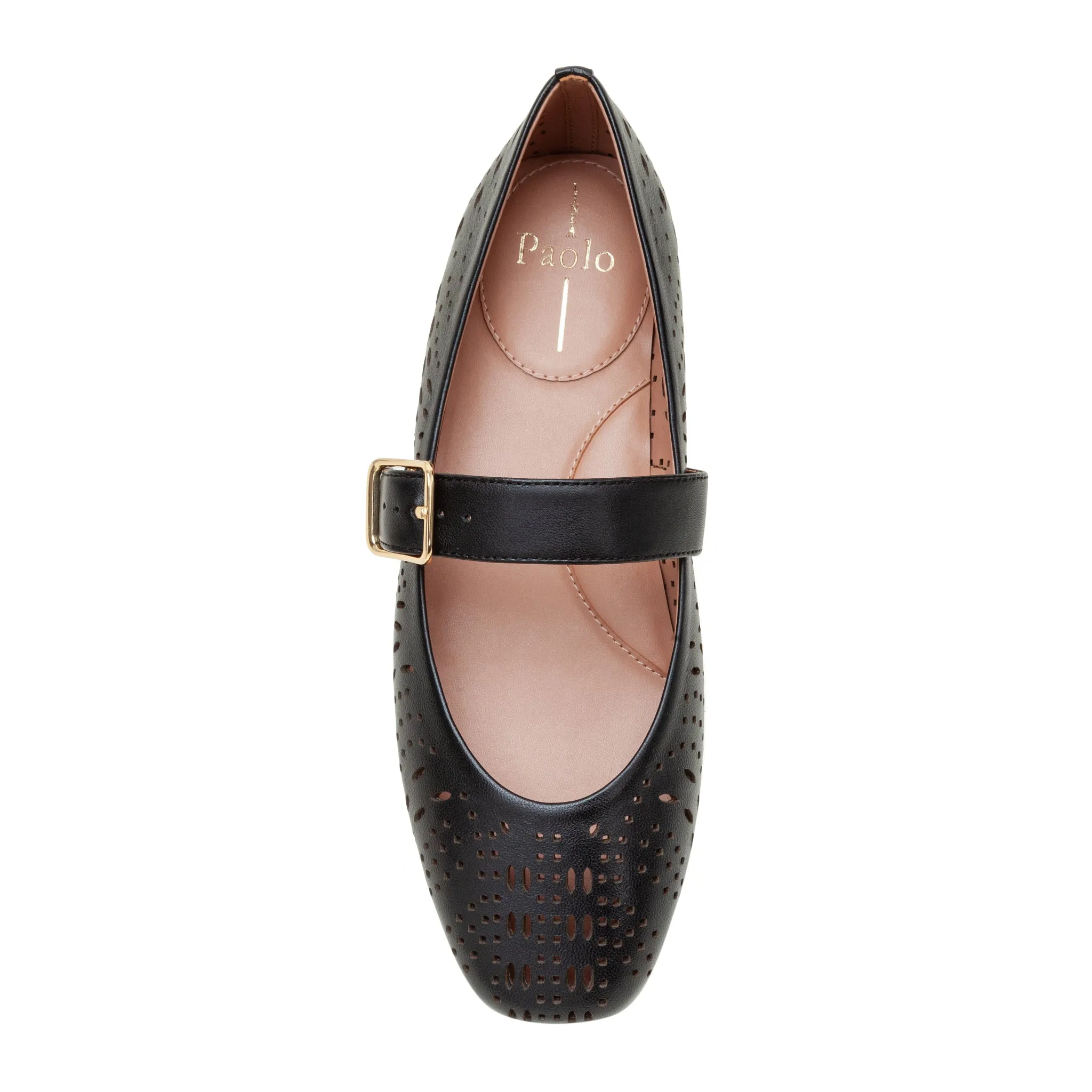MILLER | Laser Cut Leather Mary Jane Flats