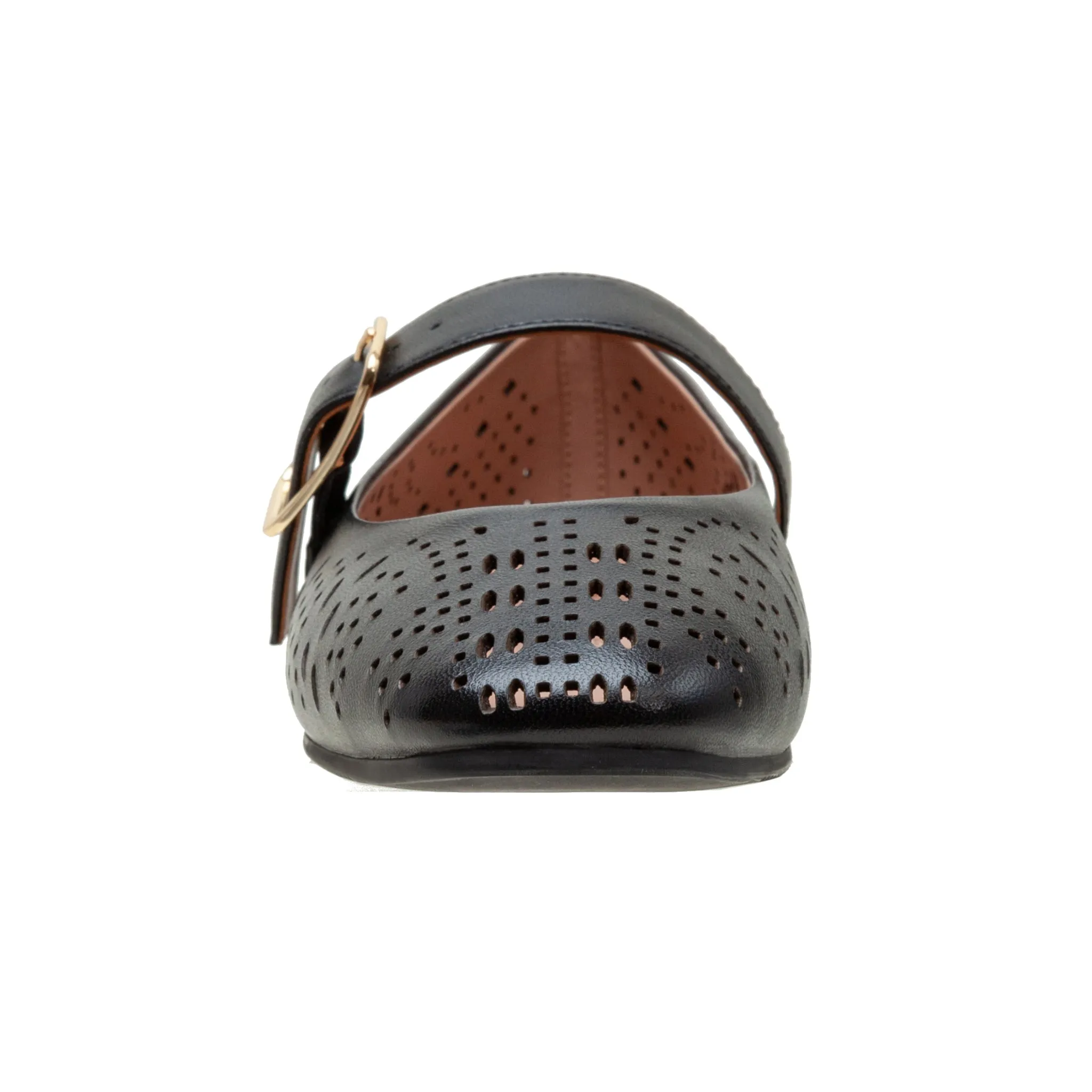 MILLER | Laser Cut Leather Mary Jane Flats