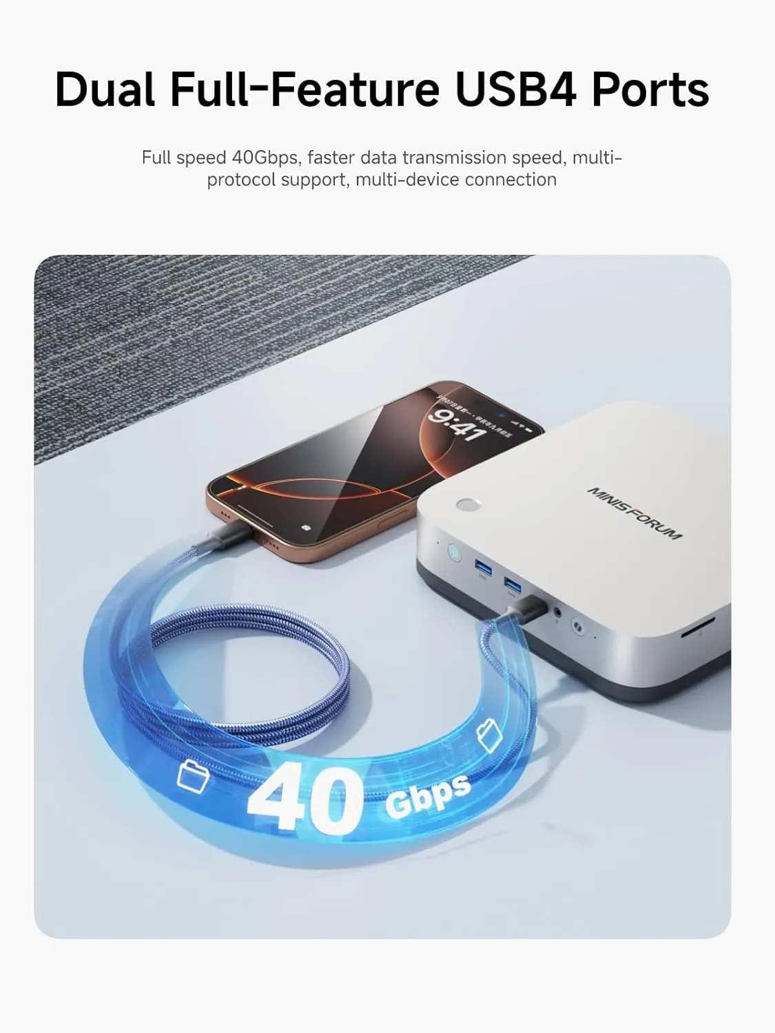 MINISFORUM Mini PC AI X1 Pro AMD Ryzen AI 9 HX370(12 Cores/24 Threads, up to 5.1GHz)&AMD Radeon 890M Mini Gaming Computer,32GB DDR5 1TB PCIe 4.0 SSD, 8K Quad Display,Dual 2.5 LAN/WiFi 7/BT5.4/Oculink