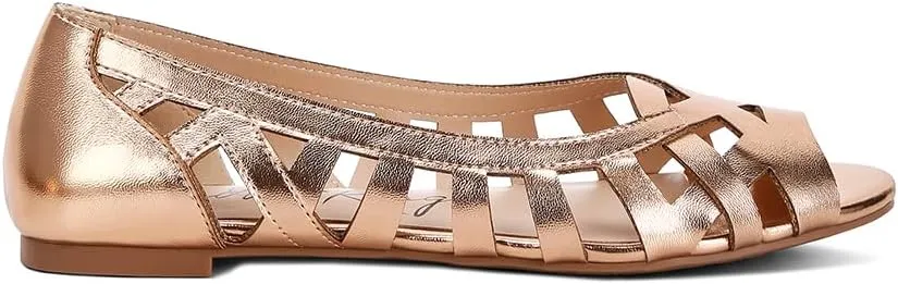 Moira Woven Peep Toe Flats