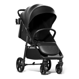 Mompush Nova Baby Stroller, Spacious Seat & Lie-Flat Mode, Infant Stroller with Large UPF 50  Canopy, Compact Folding with One Hand, Suit for Birth to 50 LB
