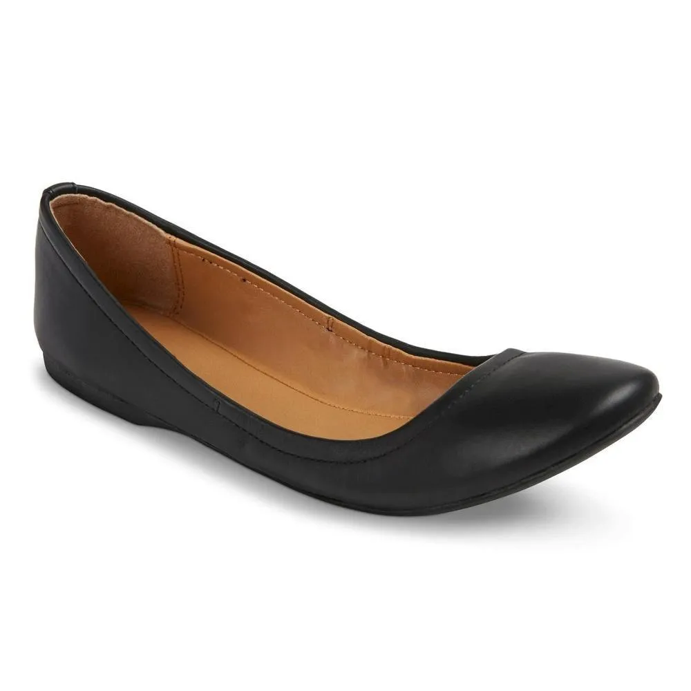Mossimo Women's Ona Scrunch Ballet Flats Black 9.5