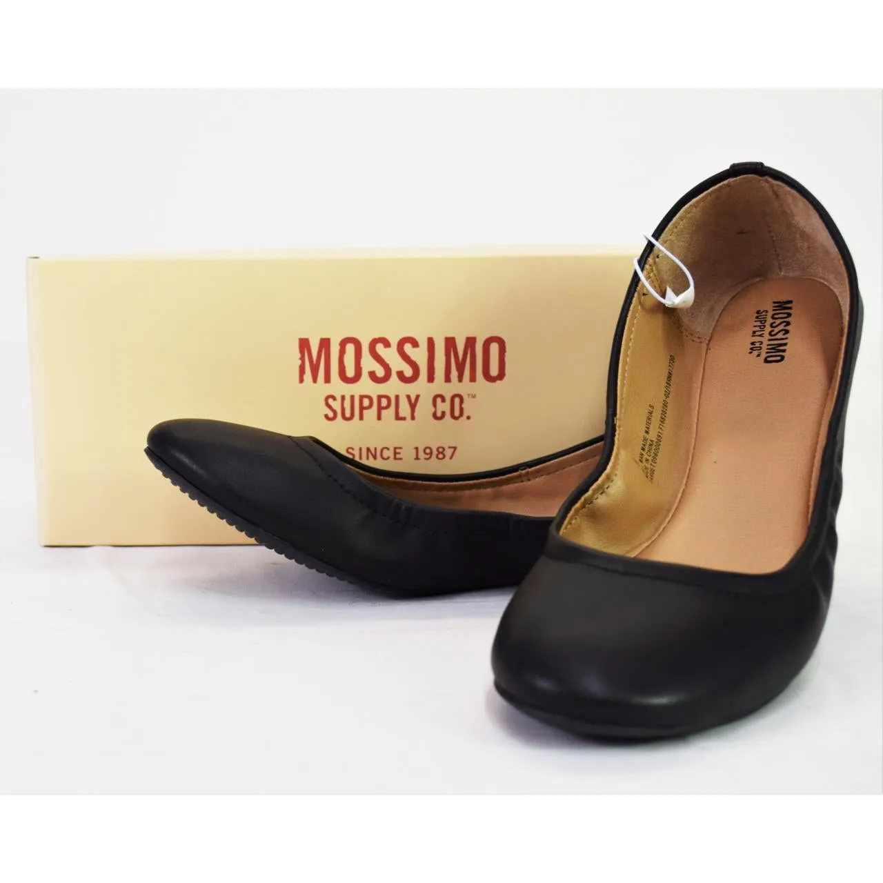 Mossimo Women's Ona Scrunch Ballet Flats Black 9.5