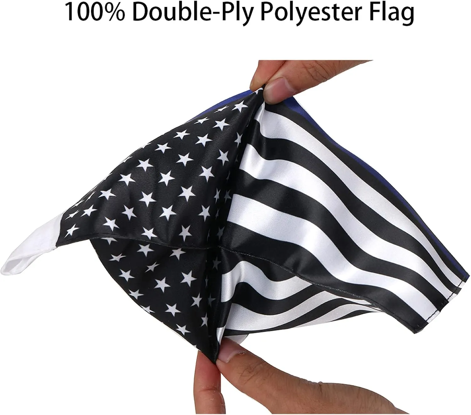 Motorcycle Flag Pole Mounts Fold Down 90° With Thin Blue Line American Flag Flip Down Holder Fit For 1/2'' Motorcycle Luggage Rack Harley Davidson Road King Touring Spring Honda Goldwing etc.