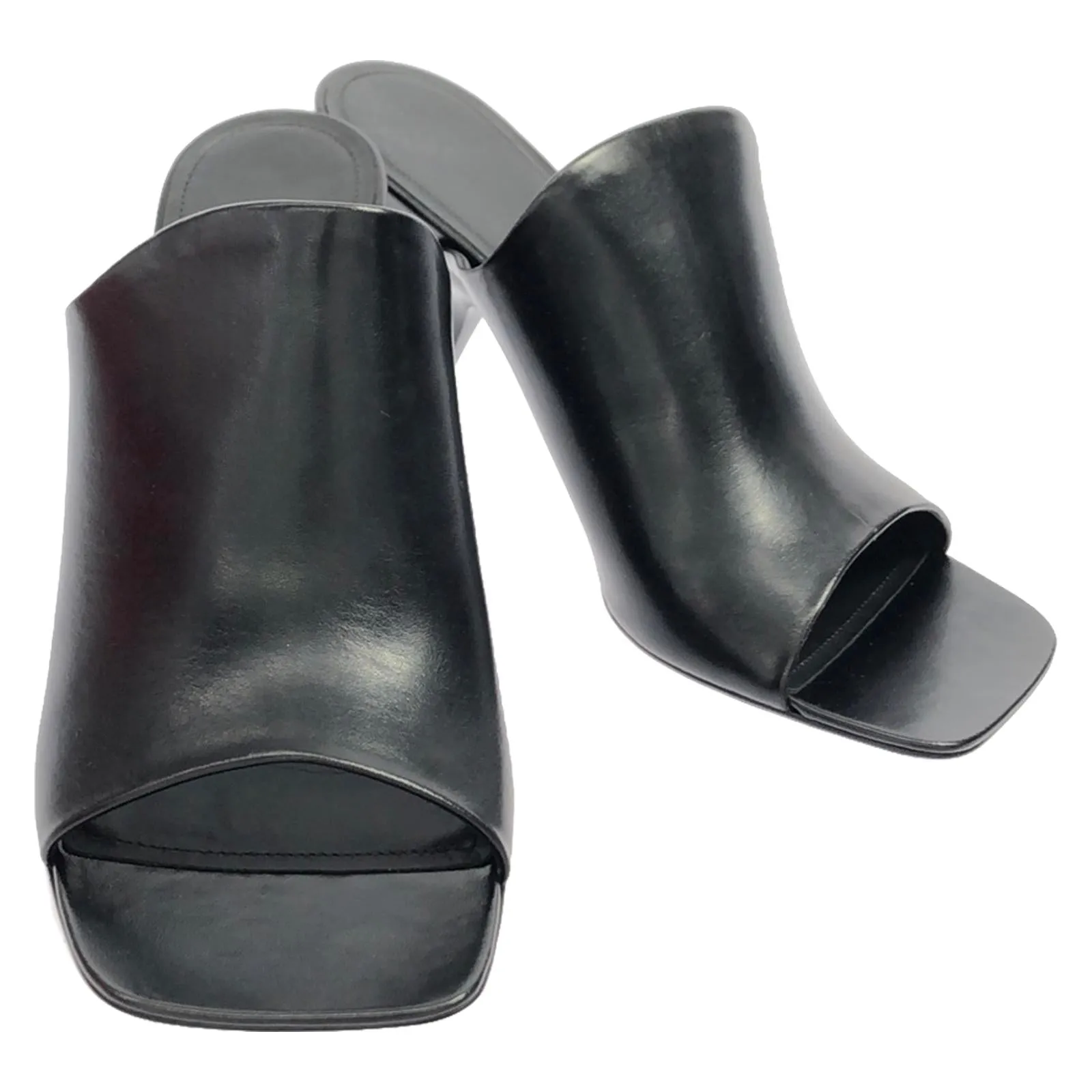Mule Sandals Leather Black