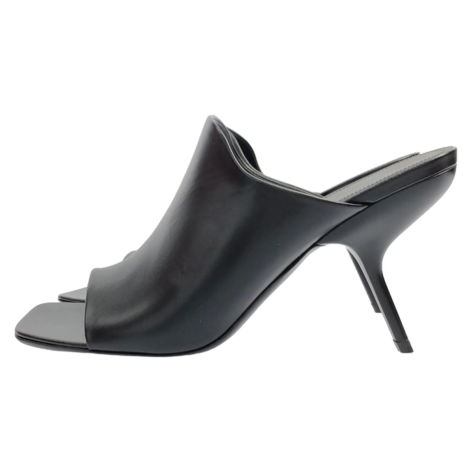 Mule Sandals Leather Black