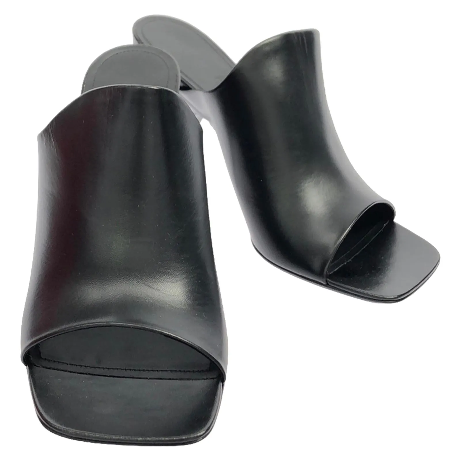 Mule Sandals Leather Black