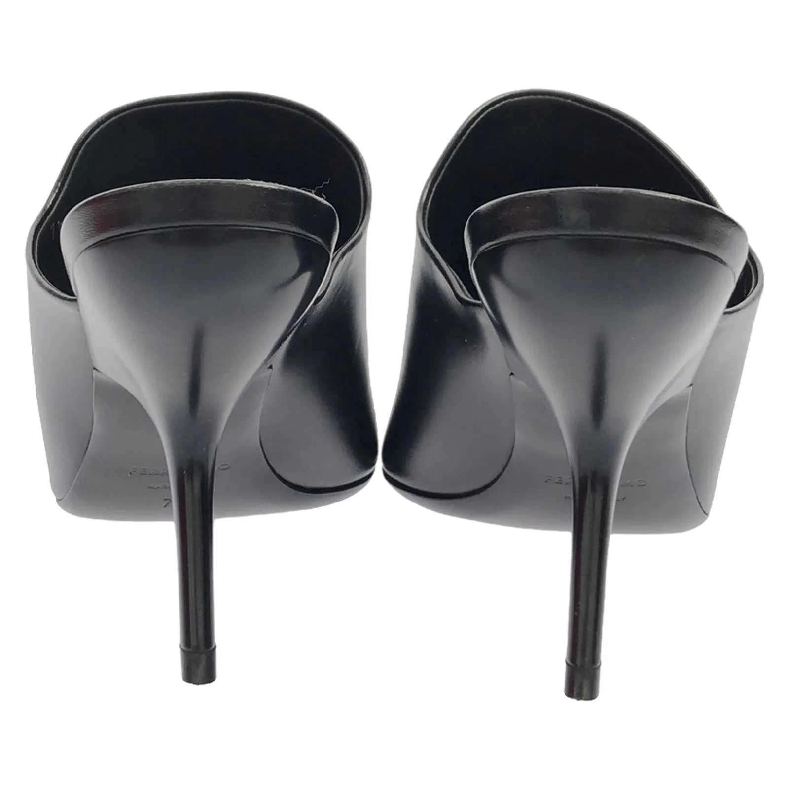 Mule Sandals Leather Black
