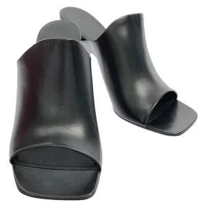 Mule Sandals Leather Black